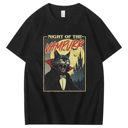 Vampurr T-Shirt – Night of the Vampurr Funny Cat Tee