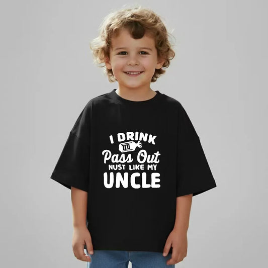 Funny Kids T-Shirt – Just Like My Uncle Graphic Tee