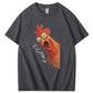F-Caw-F Scream Rooster Graphic T-Shirt