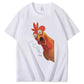 F-Caw-F Scream Rooster Graphic T-Shirt