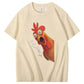 F-Caw-F Scream Rooster Graphic T-Shirt
