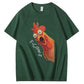 F-Caw-F Scream Rooster Graphic T-Shirt