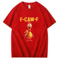 F-CAW-F Shocked Rooster Graphic T-Shirt