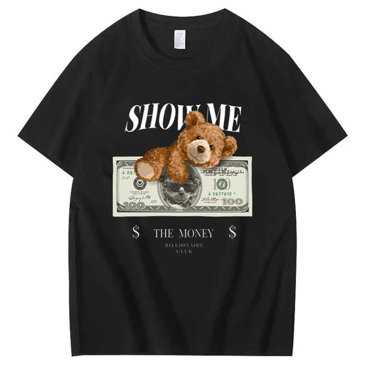 Show Me The Money Teddy Bear Graphic Tee