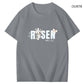 He Is Risen Faith Art Pattern Print T-Shirt