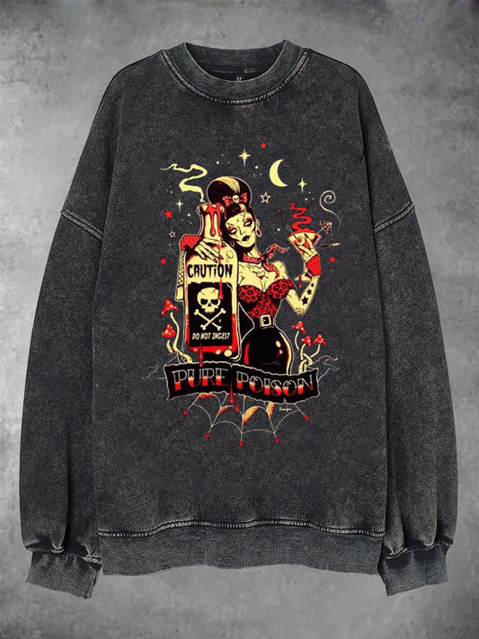 SPOOKY HALLOWEEN PURE POISON CASUAL SWEATSHIRT