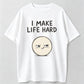 I Come In Peace Cute Alien Peace Sign Matching Couple T-Shirt