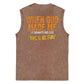 When God Made Me He Grinned And Said This'll Be Fun Pattern Sleeveless Cotton Washed Printed Loose Vest