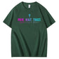 God Has A Plane Pattern  Print 100%Cotton T-Shirt