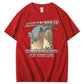 Jesus Sacrifice  Hislong  Weekend  For Your Sins Pattern Print Crew Neck T-Shirt