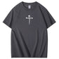 There Is Power In The Name Of Jesus Pattern Print T-Shirt
