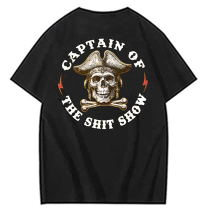 Captain of the Sh*t Show Funny Graphic Tee