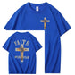 Faith Over Fear  Pattern Print 100%Cotton T-Shirt