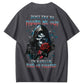 Don't Try To Figure Me Out Skull Pattern  Print 100%Cotton T-Shirt