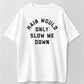 Mens Funny T Shirts Hair Would Only Slow Me Down Sarcastic Bald Graphic Novelty Tee
