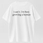 I Can't I'm Busy Growing A Human Funny Pregnancy Announcement T-Shirt
