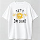 Mens Lets Day Drink T Shirt Funny Drunken Sunny Booze Drinking Tee