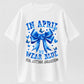 Urbntees In April We Wear Blue Autism Awareness Puzzle Bow Pure Cotton T-Shirt