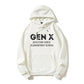 100% Cotton "Gen X: Adulting Since Elementary School" Hoodie – Humorous Generation X Sweatshirt