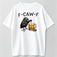 F-Caw-F Funny Crow Drinking Beer Graphic Tee