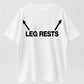 Urbntees Leg Rests Funny Arrow Design Organic Cotton Unisex T-Shirt