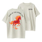 2026 Year of the Fire Horse Chinese Zodiac Flaming Horse Graphic T-Shirt
