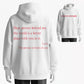 100% Cotton 'Dear Person Behind Me' Kindness Message Graphic Hoodie