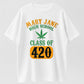 100% Cotton "Mary Jane High School – Class of 420" T-Shirt – Vintage-Style Graphic Tee, Soft & Playful