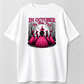 Women's Gothic Witch T-Shirt - Pink & Black Suitable for Halloween Costumes with Witches' Hats & Bats Print, Crew Neck Casual Tee for October Parties, Themed Outfits, Machine Washable Witch Design