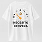 Urbntees Necesito Cerveza I Need Beer Funny Gauge Graphic Pure Cotton T-Shirt