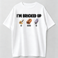 Men's Short-Sleeve Round Neck Soft Streetwear "I'm Bricked Up" Meme Graphic T-Shirt
