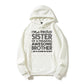 I'm A Proud Sister Of A Freaking Awesome Brother Funny Sibling Gift Graphic Pullover Hoodie