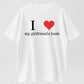 I Love My Girlfriend's Bush Funny Adult Humor Organic Cotton Unisex T-Shirt