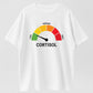 Medium Cortisol Level Funny Stress Gauge Organic Cotton Unisex T-Shirt