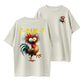 Humorous Rooster Graphic T-Shirt – 'F-CAW-F' Funny Design for Bold Personalities