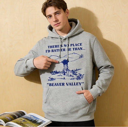 Urbntees Beaver Valley No Place I'd Rather Be Funny Organic Cotton Unisex Hoodie