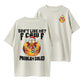 F-CAW-F Middle Finger Chicken Christmas Funny PROBLEM SOLED Graphic T-Shirt