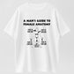 Urbntees Man's Guide to Female Anatomy Funny Sarcastic Organic Cotton Unisex T-Shirt