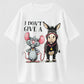 I Don’t Give A Damn! Quirky Mouse & Donkey T-Shirt