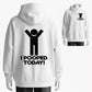 Premium Custom 'I Pooped Today! Hilarious Graphic Hoodie - 100% Cotton