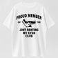 Urbntees Proud Member Just Resting My Eyes Club Sarcastic Organic Cotton Unisex T-Shirt