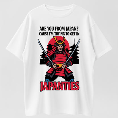 Are You From Japan Cause I'm Trying to Get In Funny Samurai Organic Cotton Unisex T-Shirt
