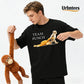 Urbntees Team Punch Funny Monkey Drag Organic Cotton Unisex T-Shirt