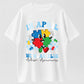 Urbntees In April We Wear Blue Autism Awareness Puzzle Piece Cotton T-Shirt