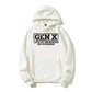 Retro Gen X Cotton Blend Graphic Hoodie - Distressed Hoody, Sarcastic "Lots Of Memories No Evidence" Print, Oversized Drawstring Hood, Crew Neck Pullover for Fall Winter Casual Wear