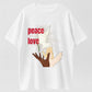 Urbntees Peace Love Dove Hands Unity Organic Cotton Unisex T-Shirt