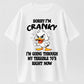 Urbntees Cranky Terrible 70s Duck Funny Organic Cotton Unisex T-Shirt