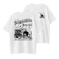 Women's Skull & Letter Print Round Neck Graphic Tee, Vintage Trendy Casual Short Sleeve T-shirt for Daily Wear