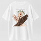 Urbntees Peace Love Dove Hands Unity Organic Cotton Unisex T-Shirt