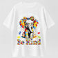 Urbntees "In a World Where You Can Be Anything Be Kind" Autism Elephant Cotton Graphic Tee